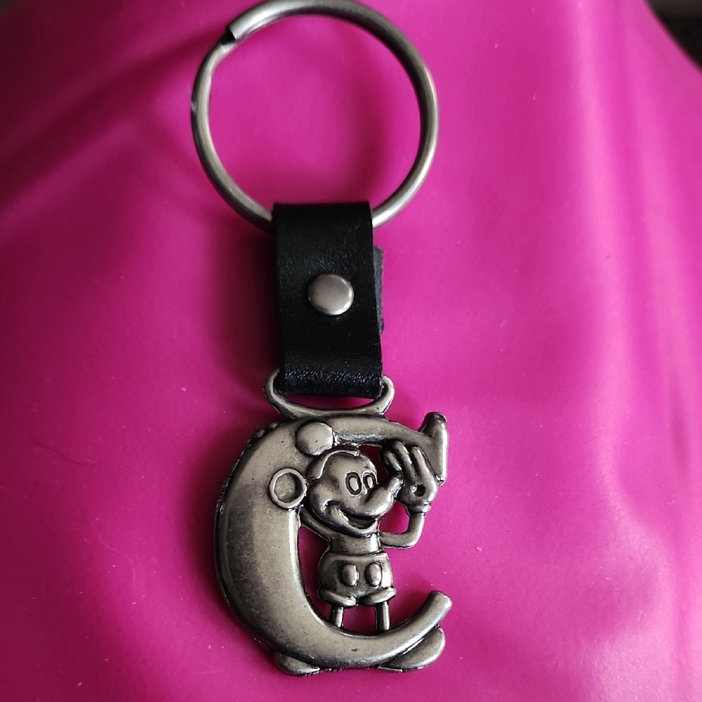 Disney Mickey Mouse "C" Keychain